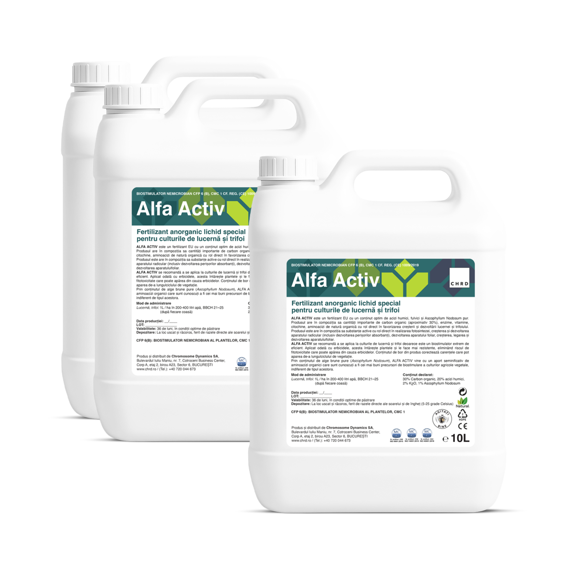 (2+1 GRATIS) ALFA ACTIV, Fertilizant anorganic lichid pentru lucernă și trifoi