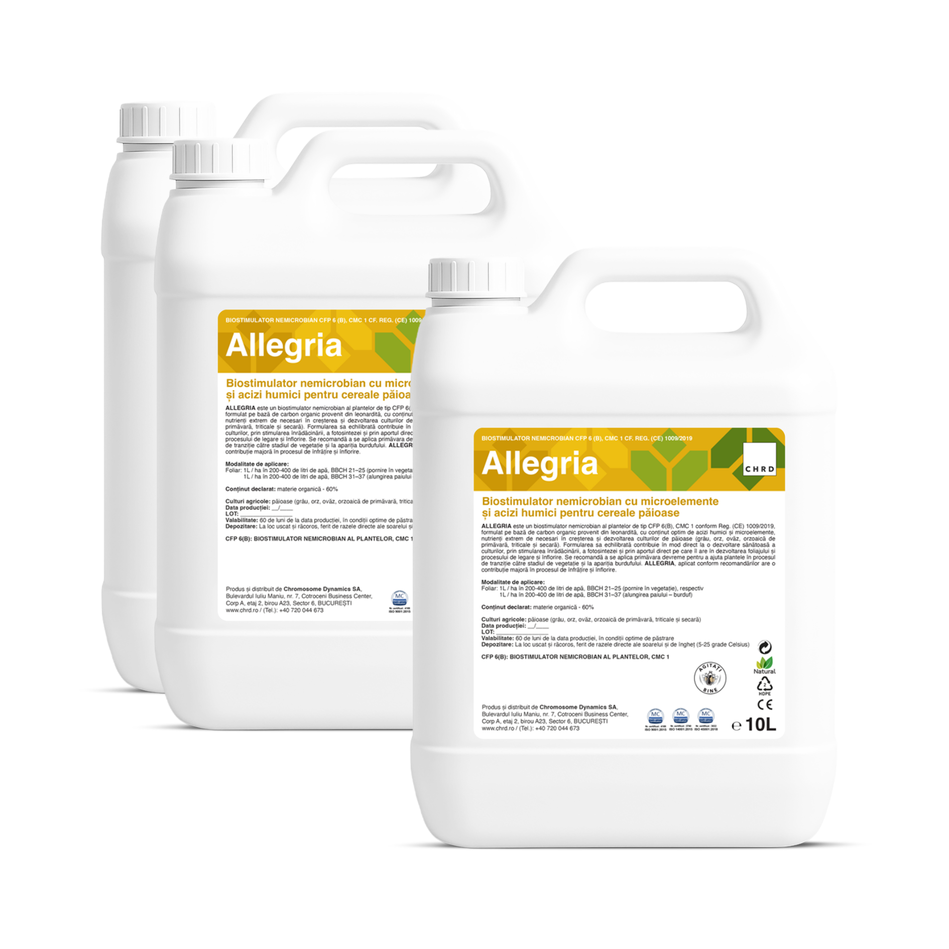 (2+1 GRATIS) ALLEGRIA, Biostimulator nemicrobian pentru culturile de păioase