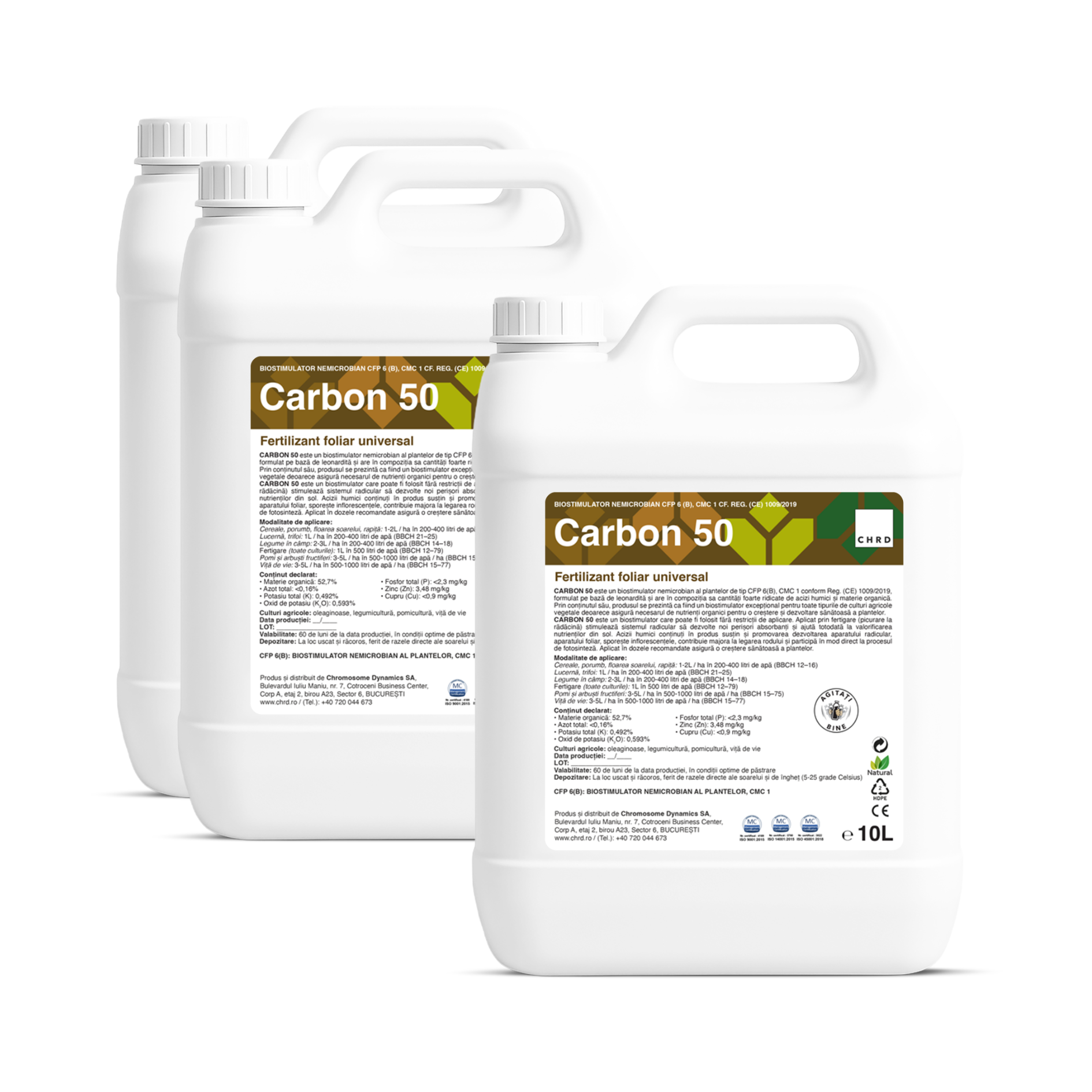 (2+1 GRATIS) CARBON 50, Biostimulator nemicrobian universal