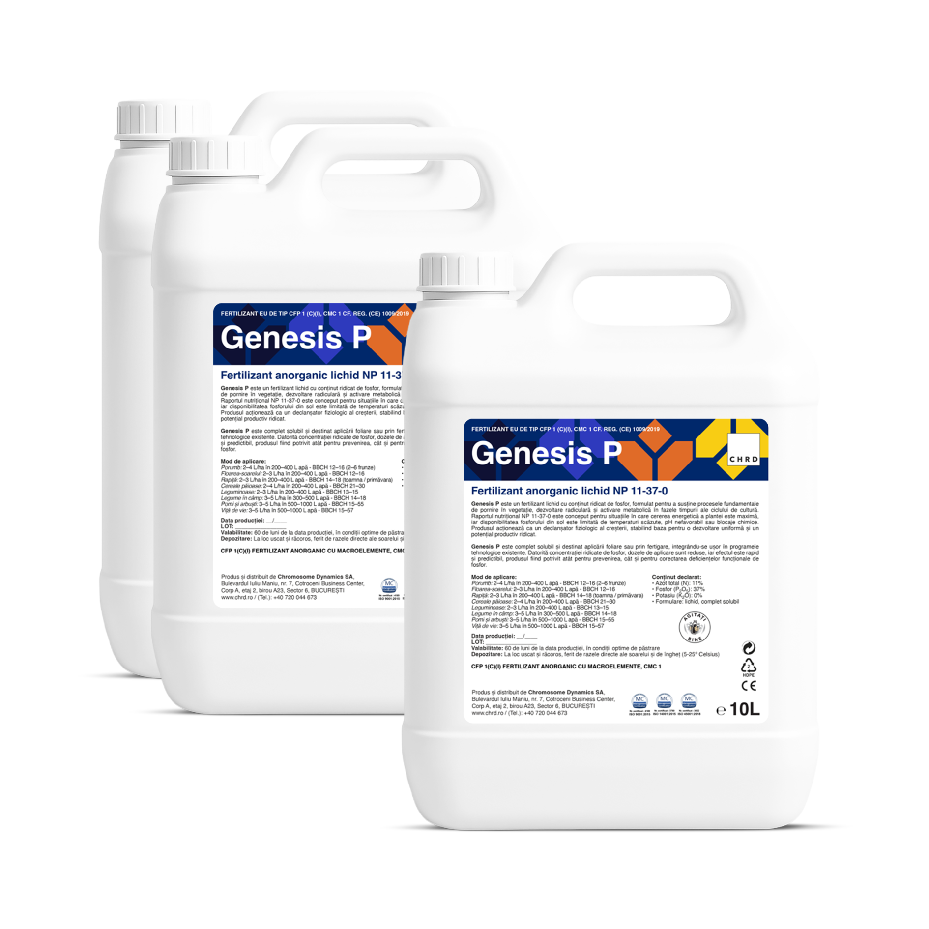 (2+1 GRATIS) GENESIS P, Fertilizant lichid NP 11-37-0