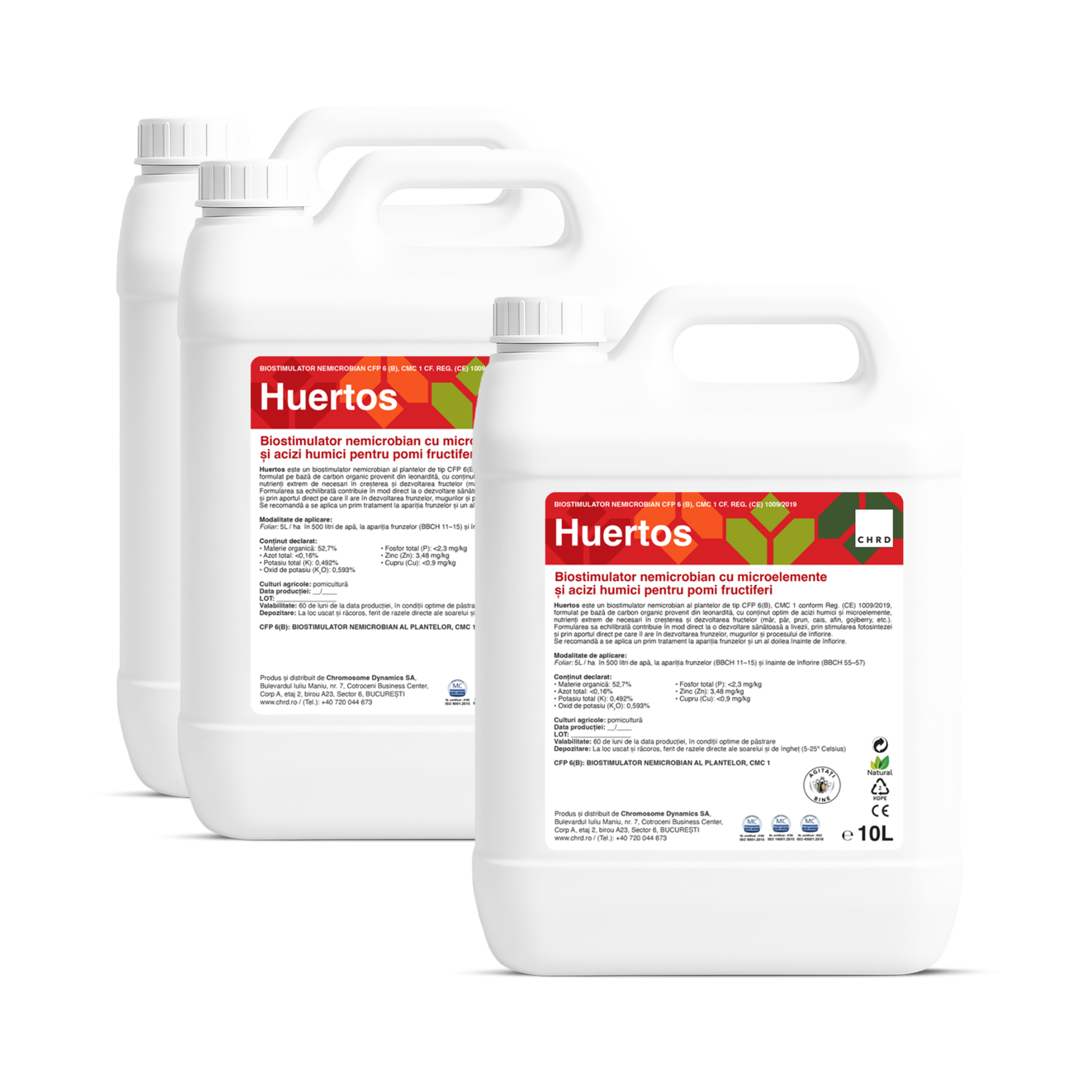 (2+1 GRATIS) HUERTOS, Biostimulator nemicrobian pentru pomi fructiferi