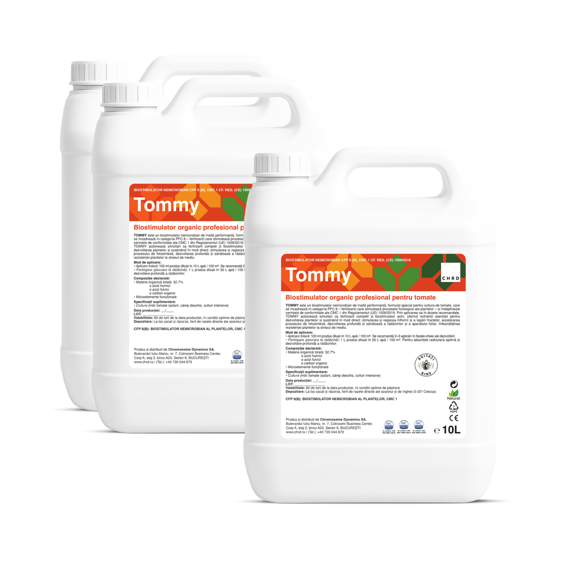 (2+1 GRATIS) TOMMY, Biostimulator organic profesional pentru tomate