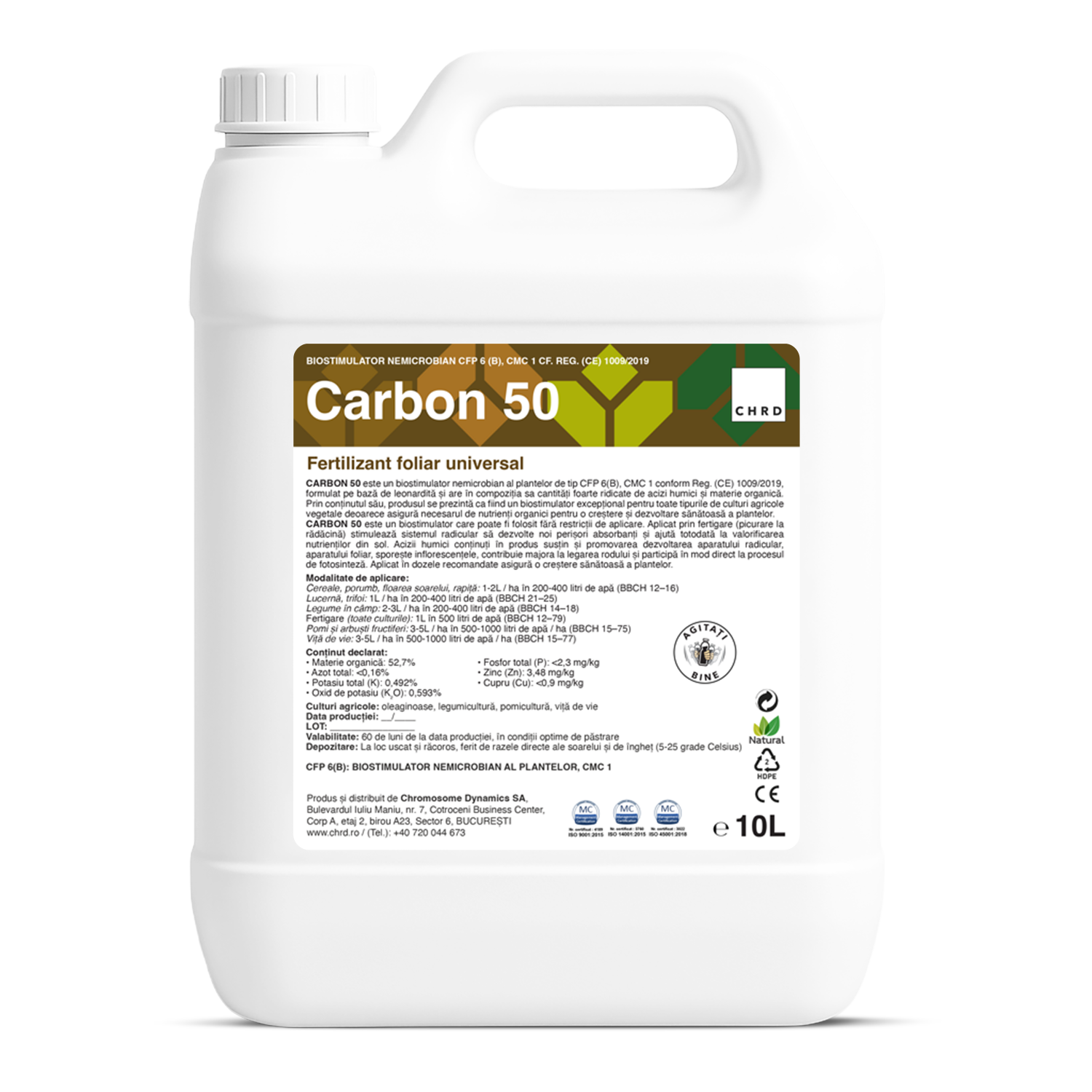 CARBON 50, Biostimulator nemicrobian universal