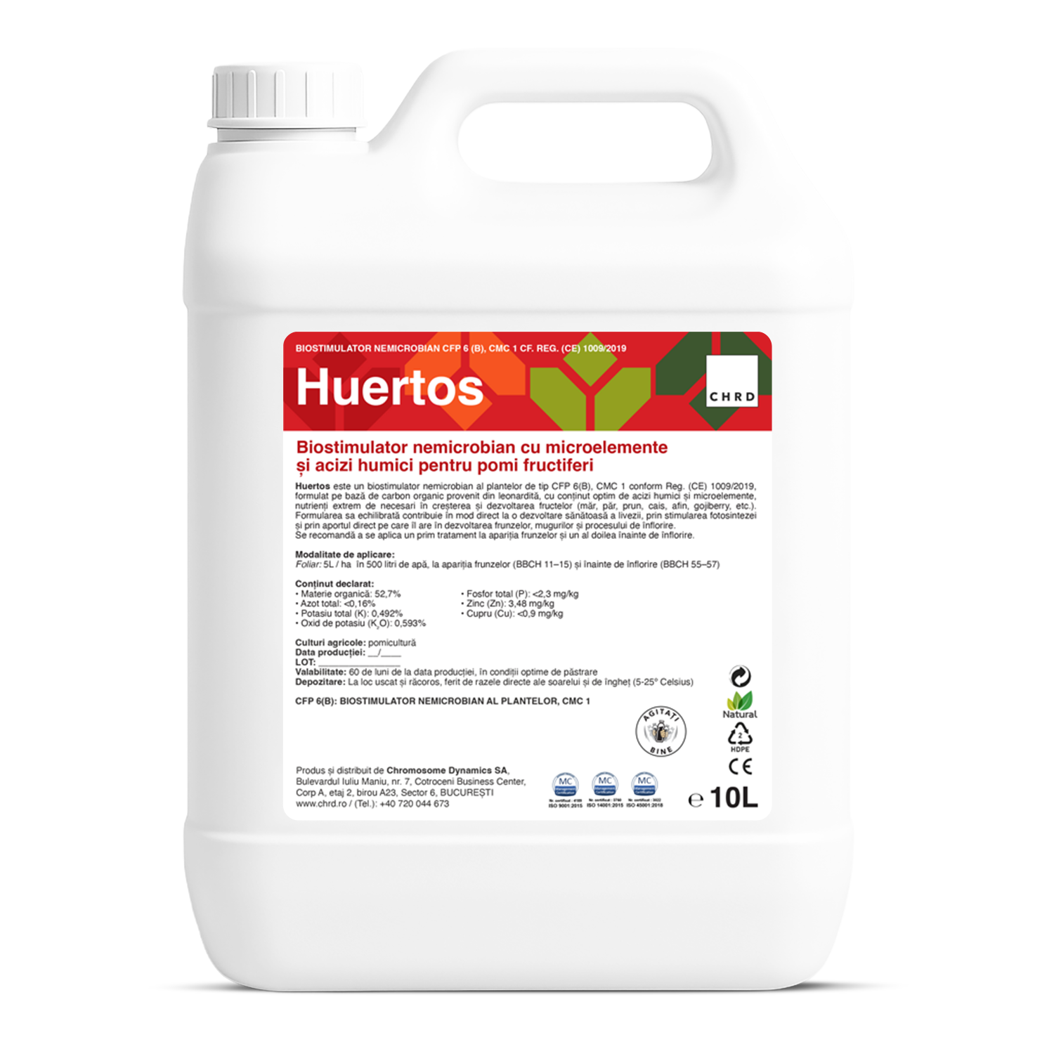 HUERTOS, Biostimulator nemicrobian pentru pomi fructiferi