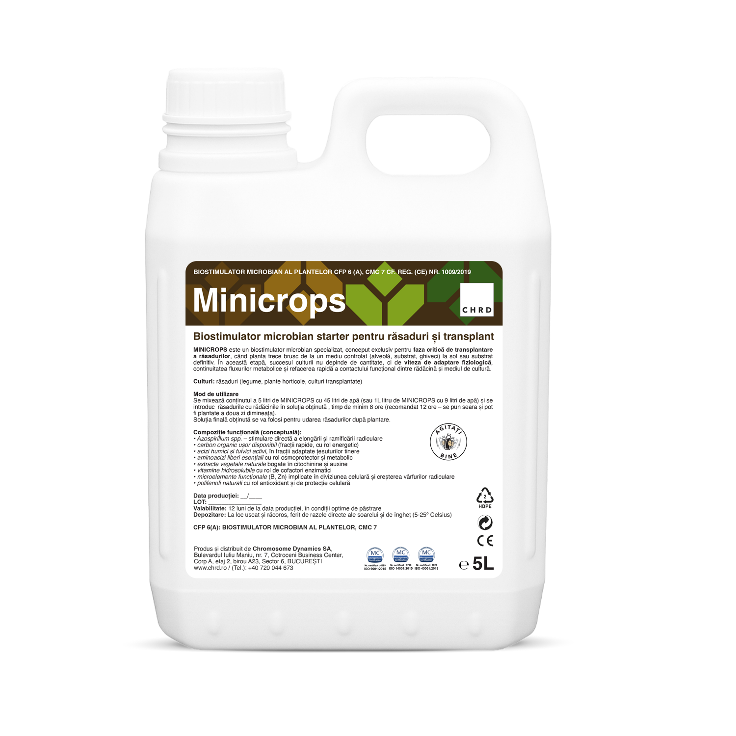 MINICROPS, Agent de înrădăcinare și transplantare pentru răsaduri