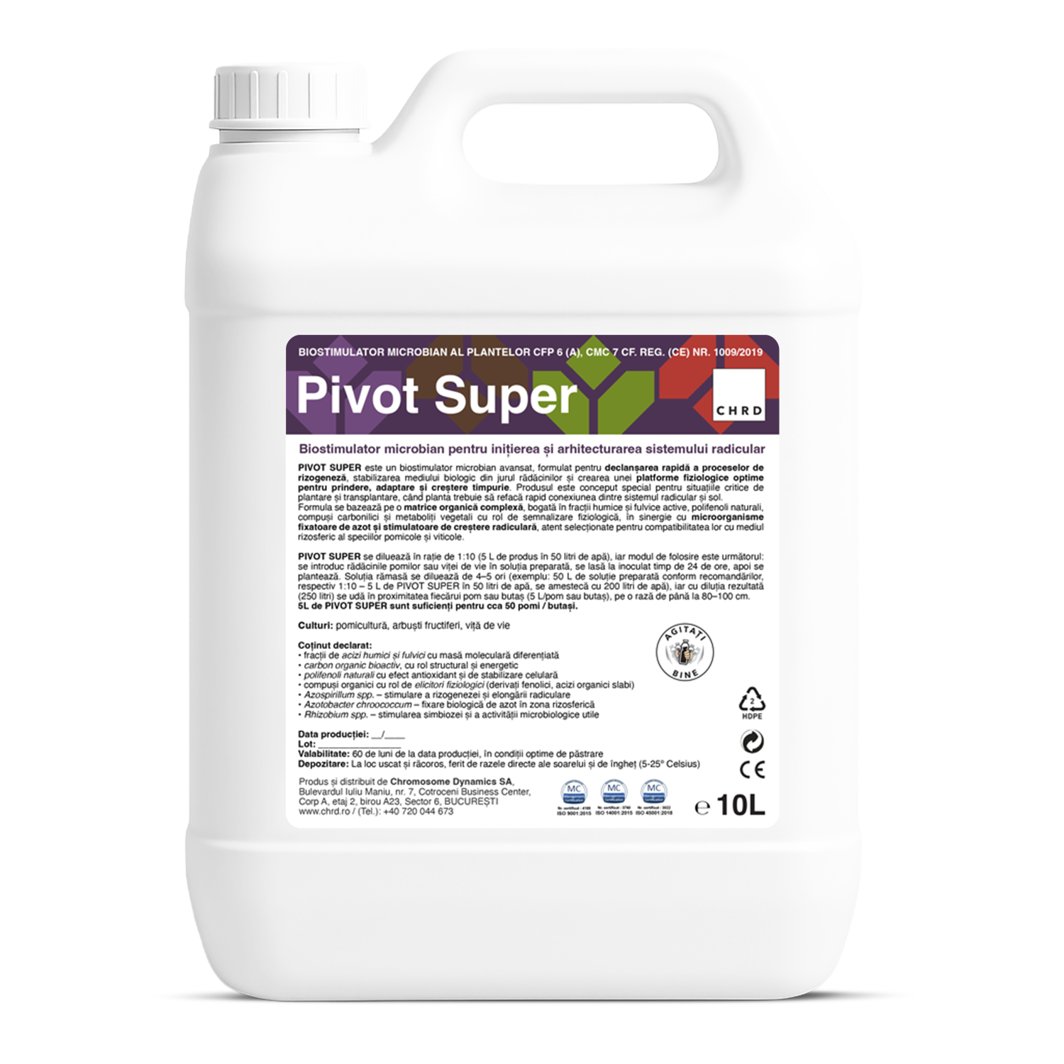 PIVOT SUPER, Biostimulator microbian pentru pomi, arbuști și viță de vie