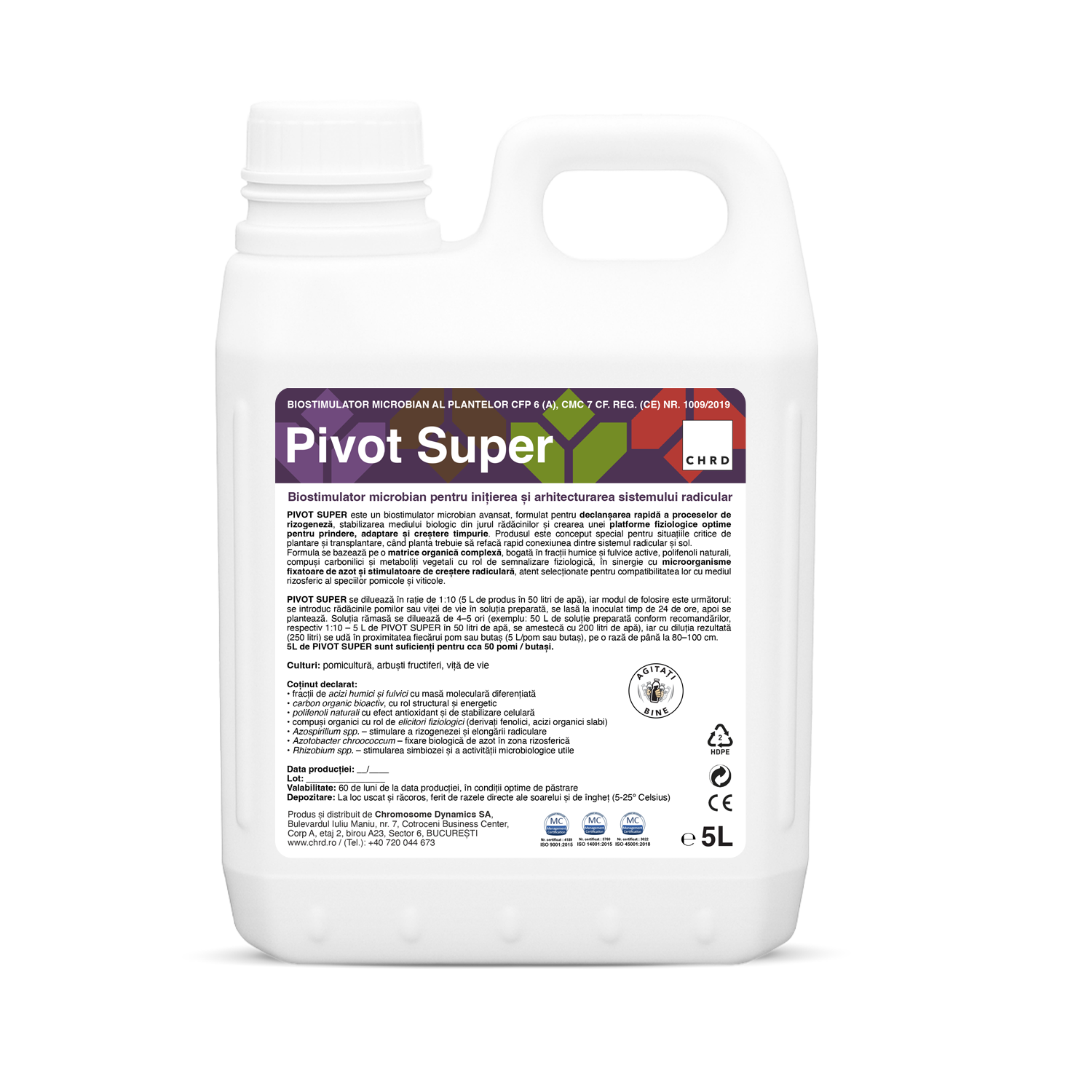 PIVOT SUPER, Biostimulator microbian pentru pomi, arbuști și viță de vie